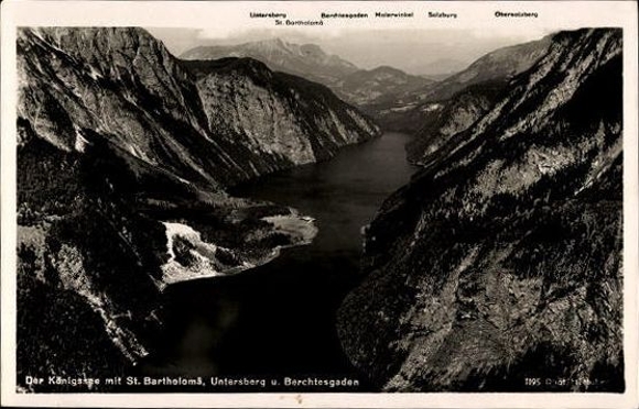 10 alte Ak Berchtesgaden, Königssee, verschiedene Ansichtens