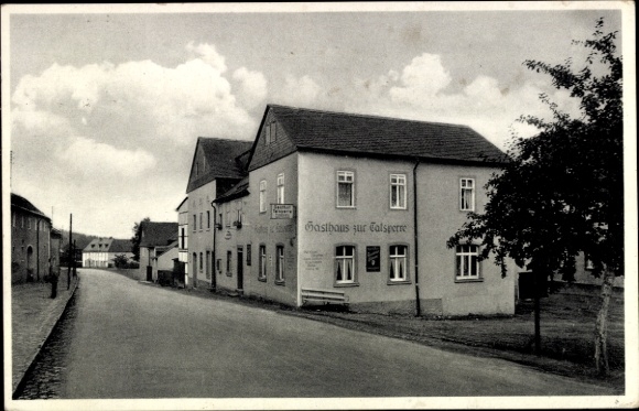 Postcard Gräfenwarth Thuringia, Gasthof Zur Talsperre