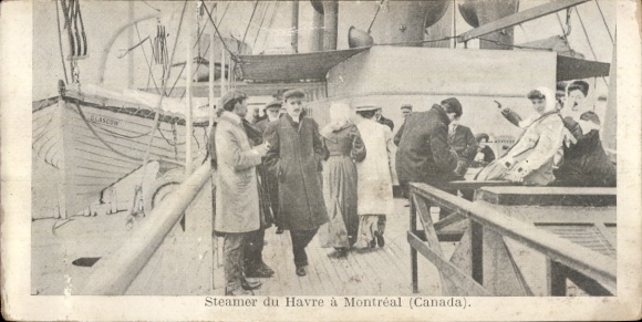 CPA Montreal Quebec Canada, Steamer du Havre