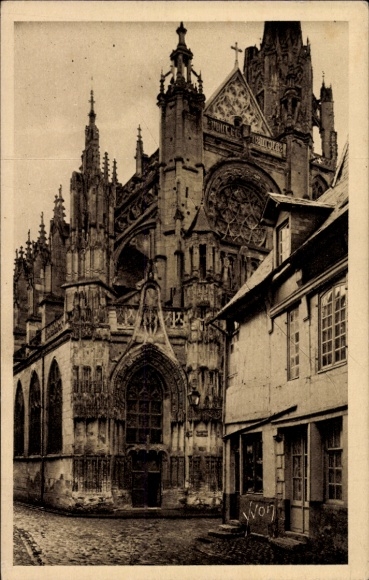 Ak Caudebec en Caux Seine Maritime, Eglise Notre-Dame, XV siecle