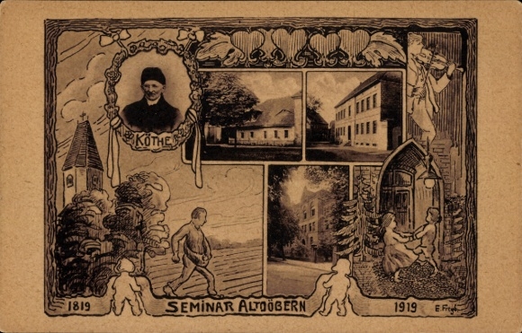 Ak Altdöbern in der Niederlausitz, Seminar, 1819-1919, Köthe