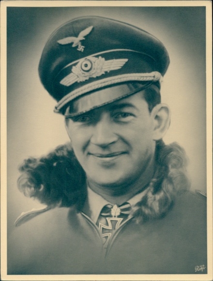 Foto Ritterkreuzträger Hermann-Friedrich Joppien, Eichenlaub, Luftwaffe