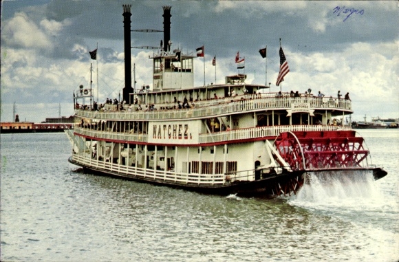 Postcard Steamship Natchez, New Orleans