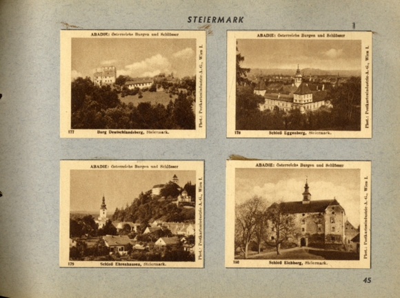 Austria&#39;s castles and palaces II collective picture album Abadie cigarette paper, cigarette tube factory
