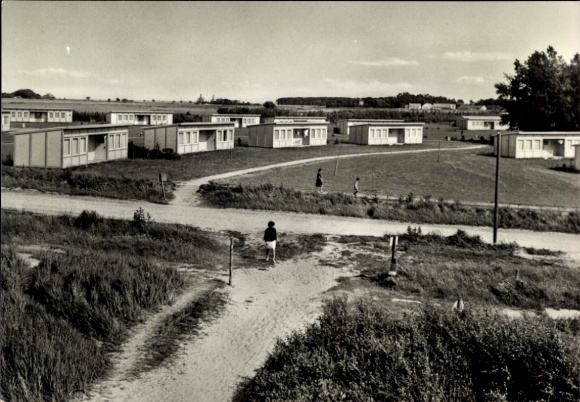 Ak Ostseebad Wustrow, FDGB vakantiedorp, bungalows