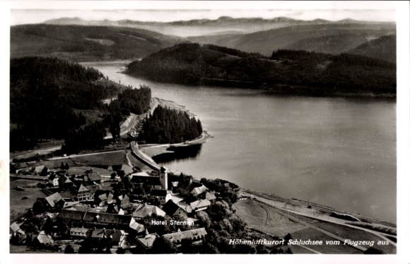 Ak Schluchsee im Schwarzwald, Fliegeraufnahme