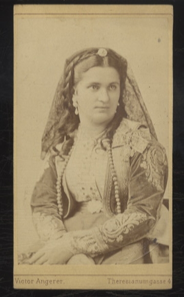 CdV portrait Princess Milena of Montenegro
