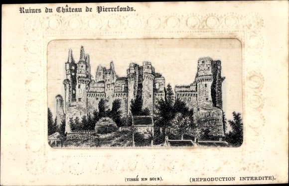 Silk PC Pierrefonds Oise, ruins of the castle