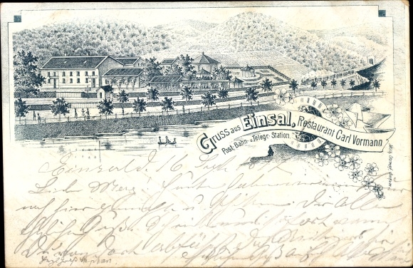 Litho Einsal Nachrodt Wiblingwerde im Sauerland, Restaurant Carl Vormann