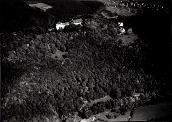 Photo Bad Laasphe in Westphalia, Wittgenstein Castle, aerial photograph