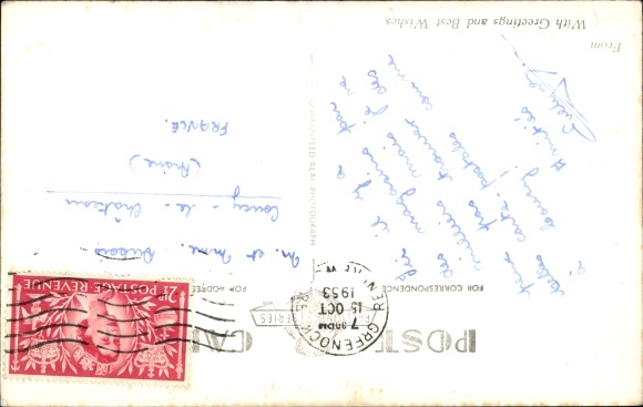 Postcard Glasgow Scotland, Buchanan Street, street section in the city, people walking, cars