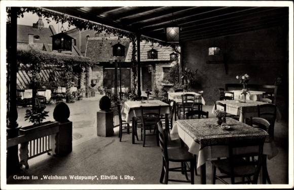 PC Eltville am Rhein Hesse, view of the Weinpump winery