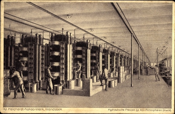 PC Hamburg Wandsbek, Reichardt Cocoa Plant, hydraulic presses