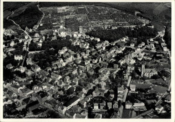 Postcard Betzdorf an der Sieg, aerial photograph
