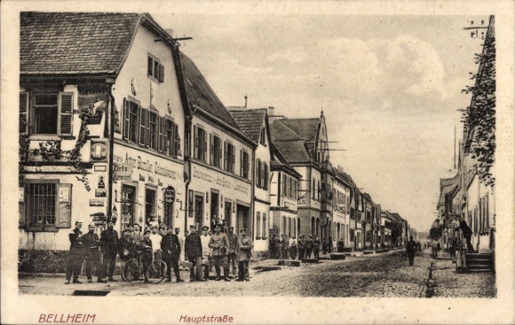 Postcard Bellheim in der Pfalz, Hauptstraße