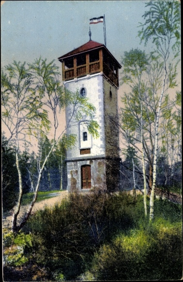 Ansichtkaart Beiersdorf in Oberlausitz, Bieleboh, toren