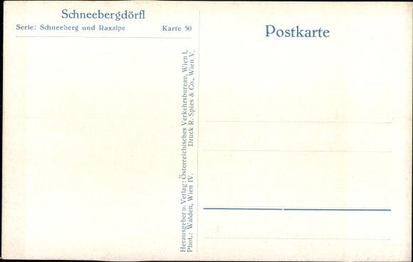 PC Schneebergdörfl Lower Austria, village section