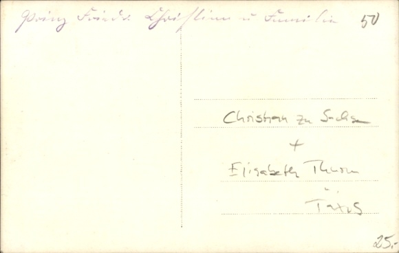 Photo Postcard Prince Friedrich Christian of Saxony, Elisabeth Helene of Thurn and Taxis, children
