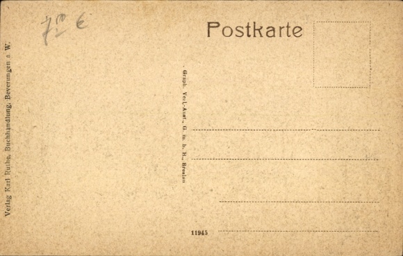 Postcard Beverungen on the Weser, Marktstraße