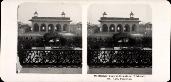 Stereo photo Agra India, East-Central Himalayas, Sikhim, Ladies Bath