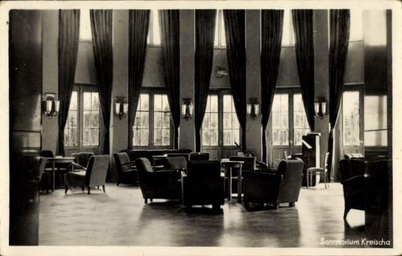 Ak Kreischa in het Ertsgebergte, uitzicht op het sanatorium