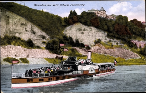 KP Fürstenberg nad Wezerą, Zamek Fürstenberg, Parowiec Wezerski