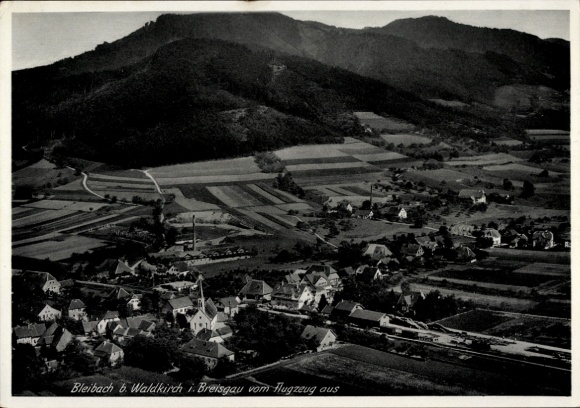Postcard Bleibach Gutach im Breisgau Black Forest, aerial view of Bleibach, Waldkirch, landscape, Hüg
