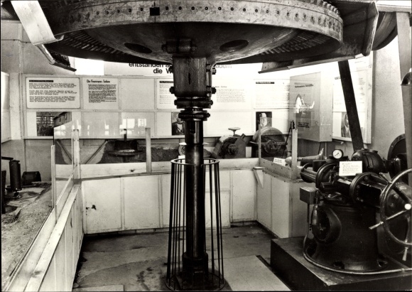 Postcard Ziegenrück on the Schiefergebirge Thuringia, hydropower museum, turbine room
