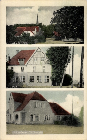 KP Lebrade w Holsztynie, kościół, szkoła, dobra kolonialne Carl Lorenzen