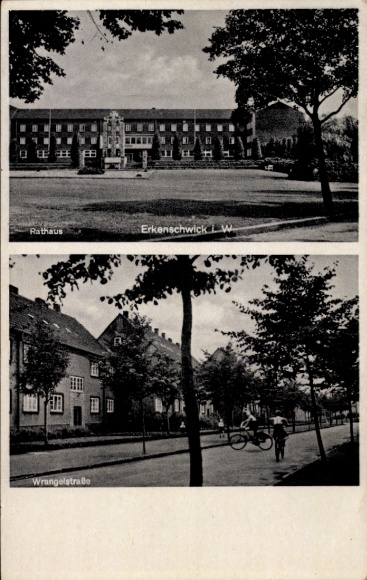 Ak Oer Erkenschwick Westfalen, Rathaus, Wrangelstraße, Kinder