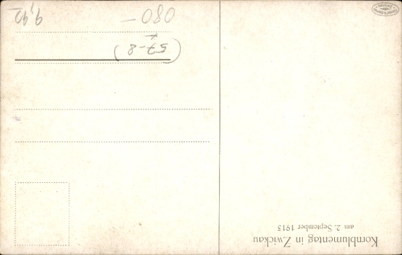 Artist Postcard Möckel, Zwickau in Saxony, Cornflower Day on September 2, 1913, Vase
