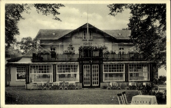 Postcard Hamburg Eimsbüttel Lokstedt, Alwin Münster's Gasthof