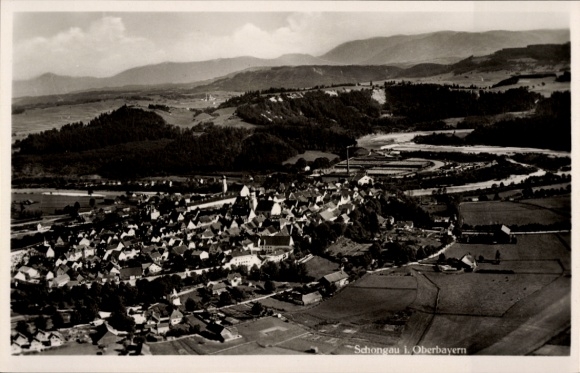 Ak Schongau in Opper-Beieren, luchtfoto