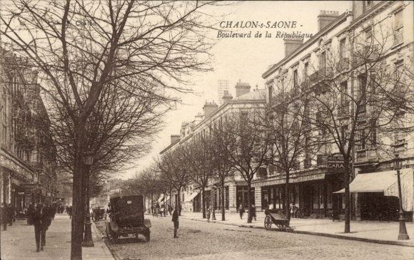 Ak Chalon sur Saône Saône et Loire, Boulevard de la République