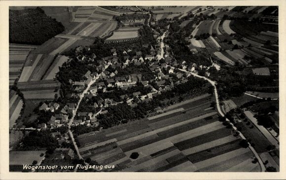 Postcard Wagenstadt Herbolzheim im Breisgau Schwarzwald, aerial photograph