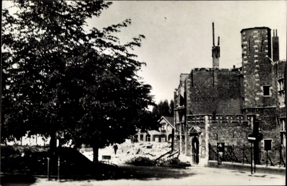 Postcard Middelburg Zeeland Netherlands, Hoejke Balans, war damage II. WW