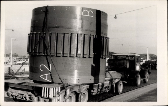 Foto Ak Hamburg, Transport Luis Fricke aus Braunschweig im Hafen, LKW