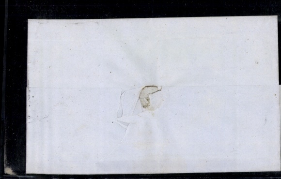 Michel No. 8 "Wenersborg 1860", complete folded letter