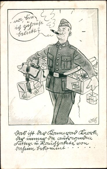 Artist PC Wehrmacht soldier with packages