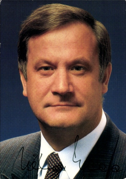 Foto Politiker Dietmar Schlee, Innenminister des Landes Baden-Württemberg, Autogramm
