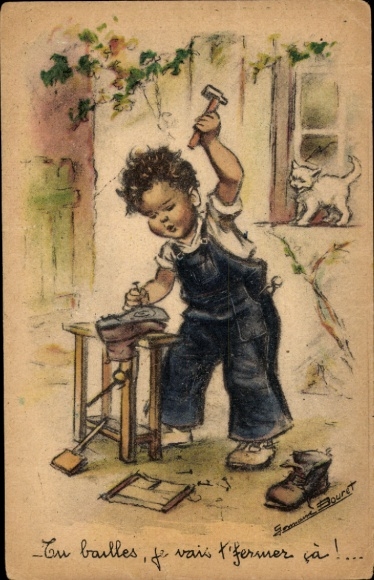 Artysta KP Klein, Catharina T'en fais pas Minet, Chłopiec jako szewc