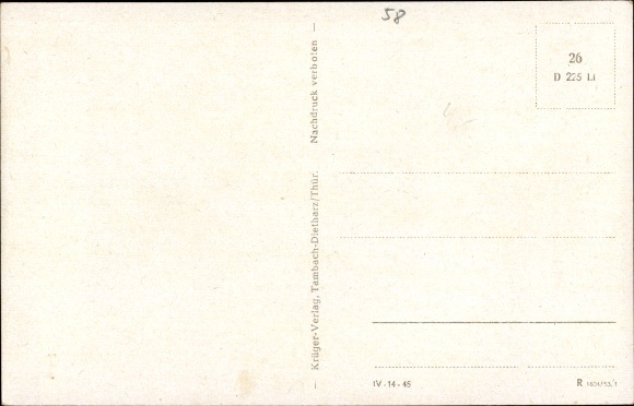 Postcard Tambach Dietharz in the Thuringian Forest, Berghaus Sieglinde