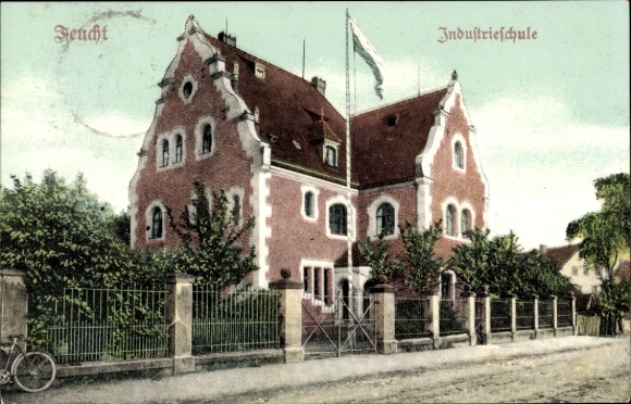Ak Feucht im Kreis Nürnberger Land Mittelfranken, Industrieschule