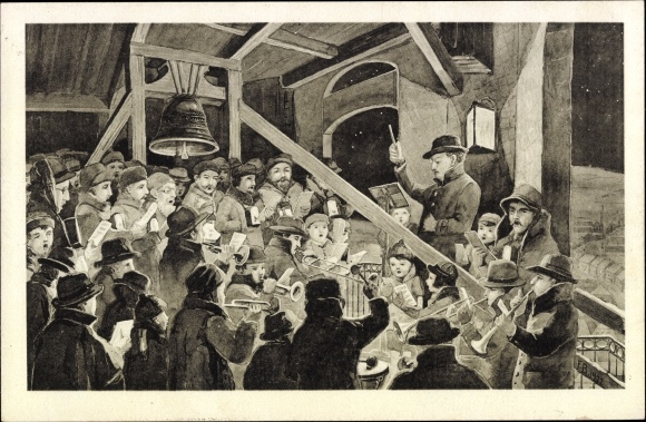 Artist PC Schneeberg in the Ore Mountains, Schneeberger Turmsingen, St. Wolfgang&#39;s Church, bell