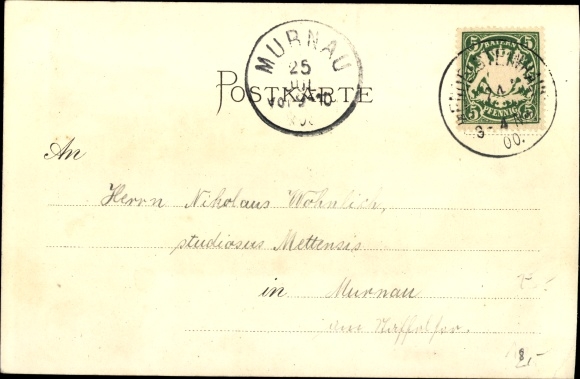 Chromo-Litho Bayrischzell in the Mangfallgebirge Upper Bavaria, Wendelsteinhaus, mountains