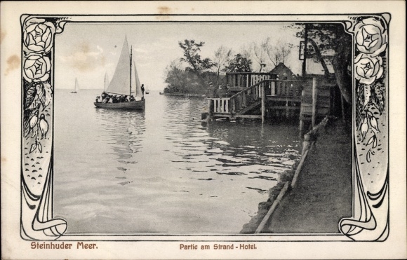 Passepartout PC Hagenburg Lower Saxony, Steinhuder Meer, Stradhotel, sailing boat