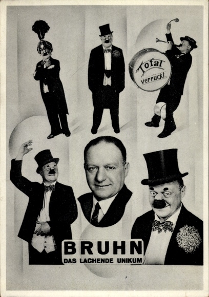 Ak Zirkus, Bruhn, Das lachende Unikum