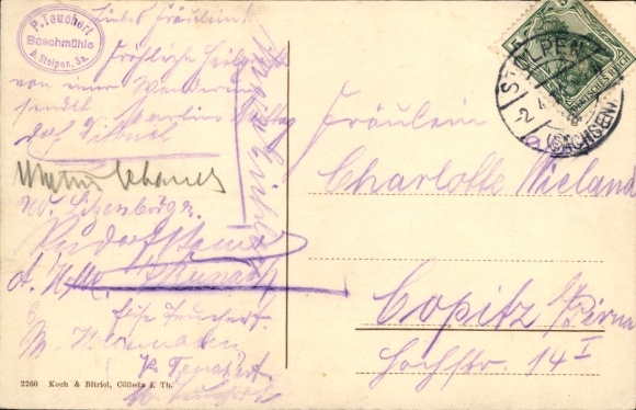 Ak Stolpen in Sachsen, Buschmühle