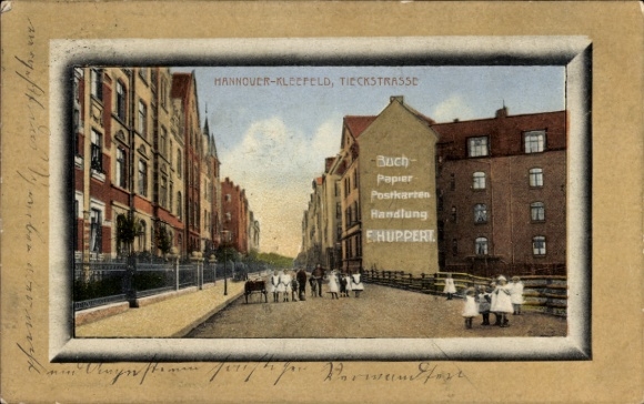Passepartout Postcard Kleefeld Hannover in Lower Saxony, Tieckstraße
