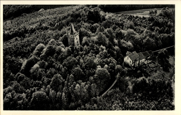 KP Ulm Greifenstein w Westerwald, Dianaburg, zdjęcie lotnicze